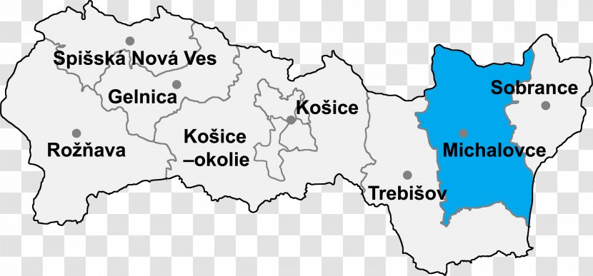 Michalovce Jastrabie Pri Michalovciach Dúbravka Markovce Trnava Laborci - Map - Slovakia Transparent PNG