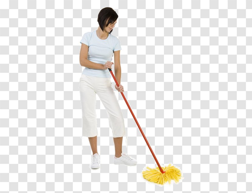 Mop Floor Cleaning Cleaner - Woman - Clean Transparent PNG