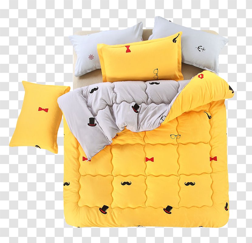 Comforter Bed Sheet Blanket Cushion - Duvet - Cartoon Free Quilt To Pull Material Transparent PNG
