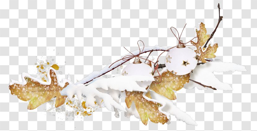 Image Twig Christmas Day Animation - Branch - Snow Fall Leaves Transparent PNG