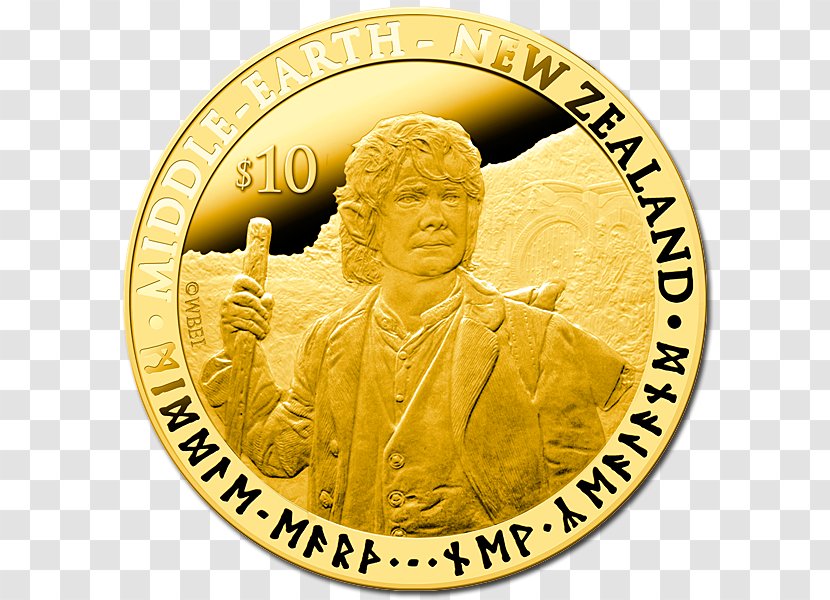 The Hobbit Lord Of Rings New Zealand Gandalf Bilbo Baggins - Ian Mckellen - Gold Coins Transparent PNG