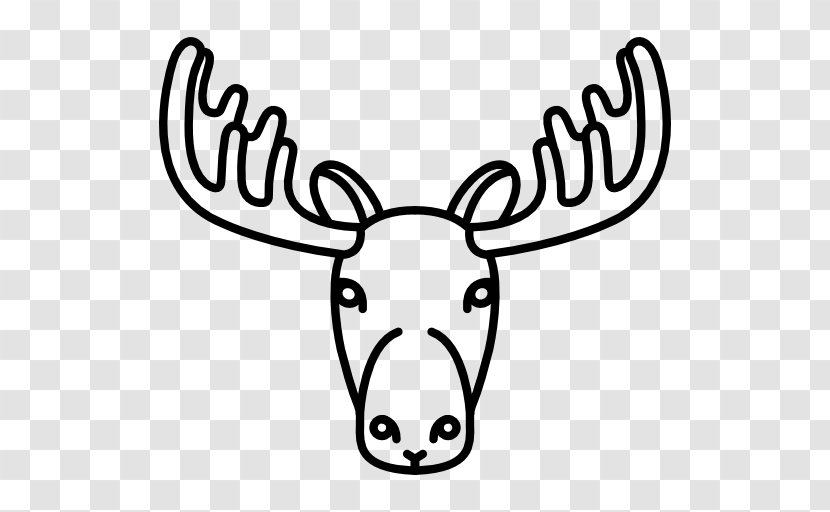 Reindeer Drawing Moose Clip Art - Wildlife Transparent PNG