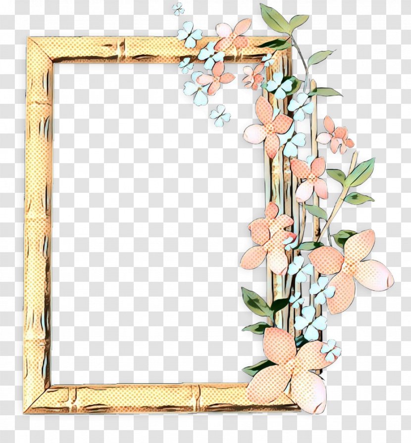 Picture Frames Floral Design Rectangle Mirror - Interior Transparent PNG