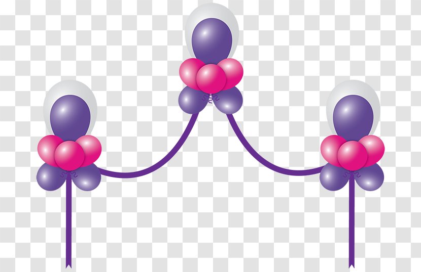 Lilac Purple Magenta Violet Flower - Pink M - Balloon Arches Transparent PNG