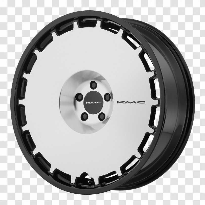Car Wheel Rim KMC KM651 Slide Gloss Black Crosshair - Automotive Tire - 70s Custom Van Transparent PNG