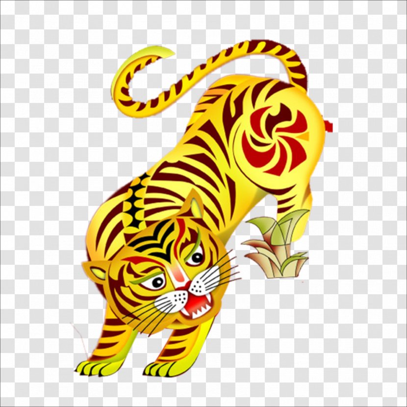 Tiger Chinese New Year Traditional Holidays - Organism Transparent PNG