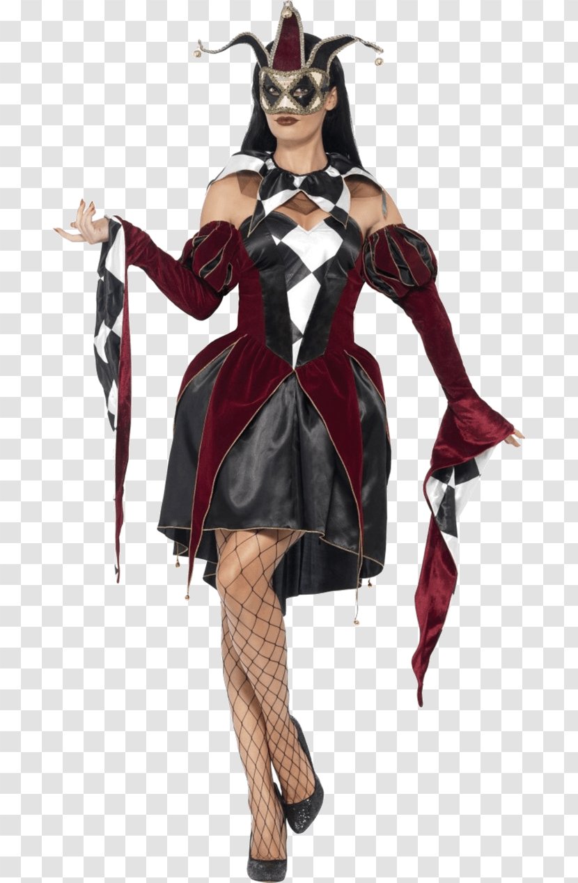 Harlequin Costume Party Dress Halloween - Masquerade Ball Transparent PNG
