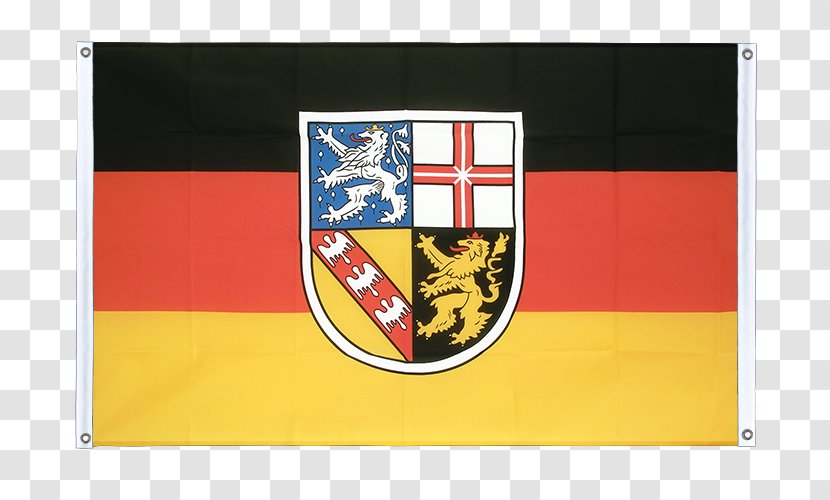 Flag Of Saarland States Germany Fahne Saar Protectorate - Brand Transparent PNG