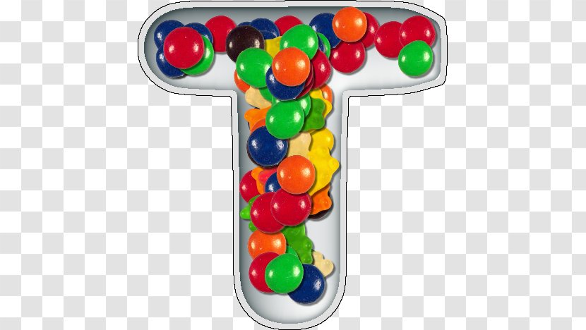 Jelly Bean Alphabet Letter Candy - T Transparent PNG