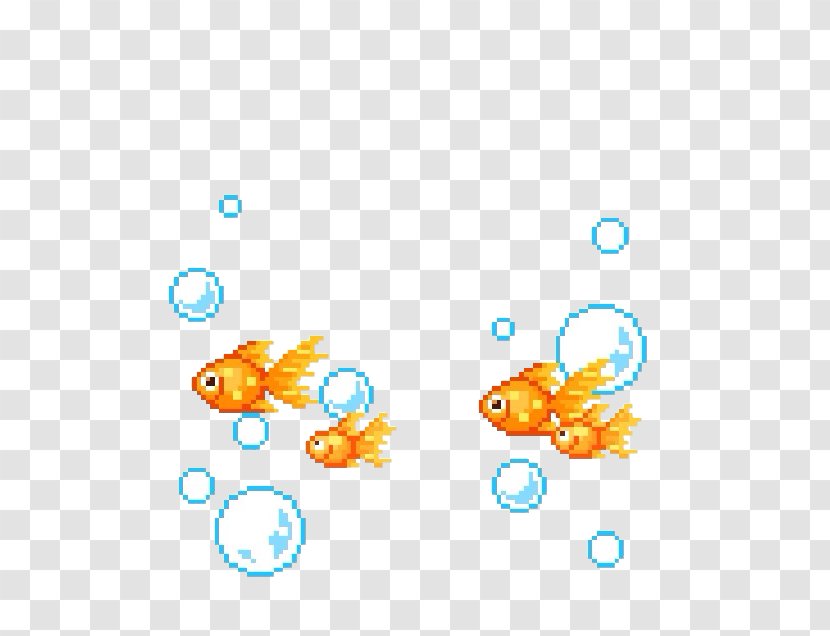 Pixel Art Fish - Animation Transparent PNG