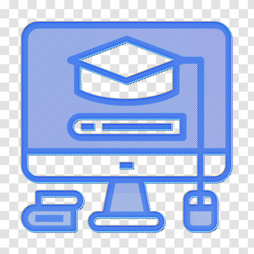 Book And Learning Icon Mortarboard Icon Elearning Icon Transparent PNG