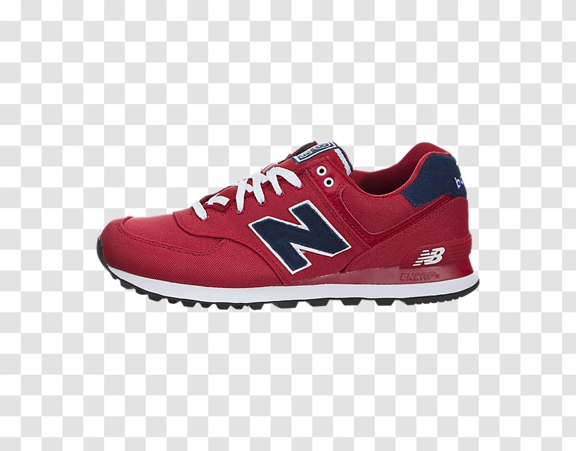 Sneakers New Balance Men's Sports Shoes Women's 574 - Red - Polo Shirt Transparent PNG