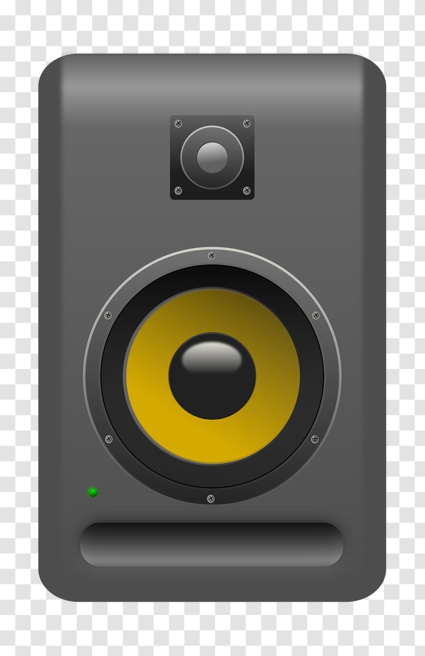 Computer Speakers Microphone Studio Monitor Sound Subwoofer - Watercolor Transparent PNG