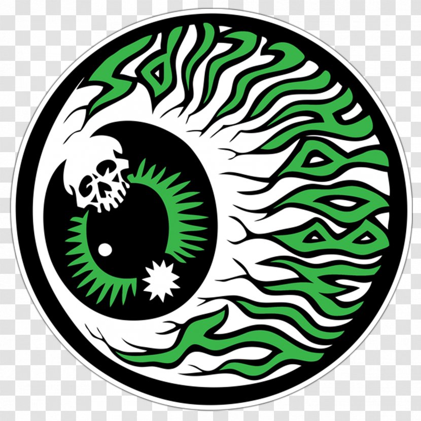 Sticker Eye Surfing - Green - Eyeball Transparent PNG