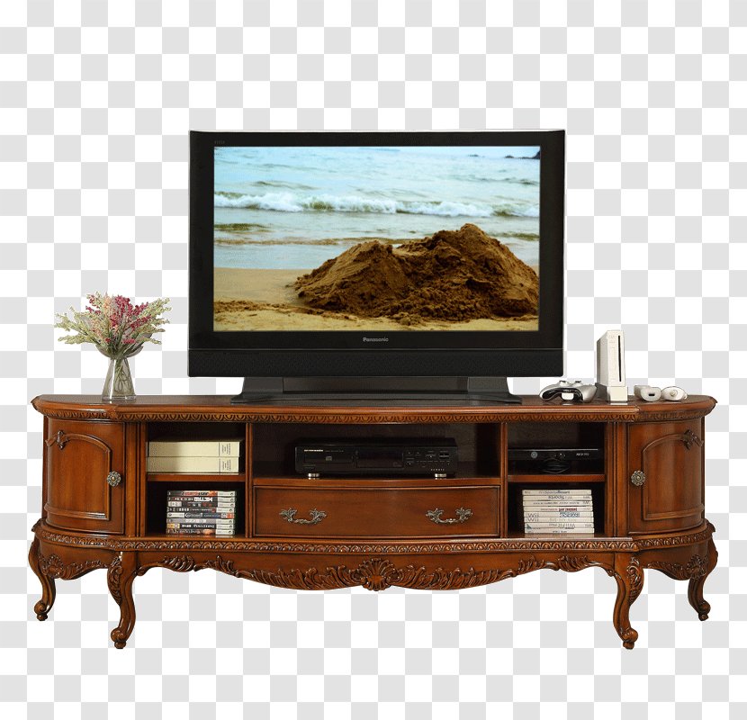 Television Cabinetry Entertainment Center - Living Room - Classical Pattern TV Cabinet Transparent PNG