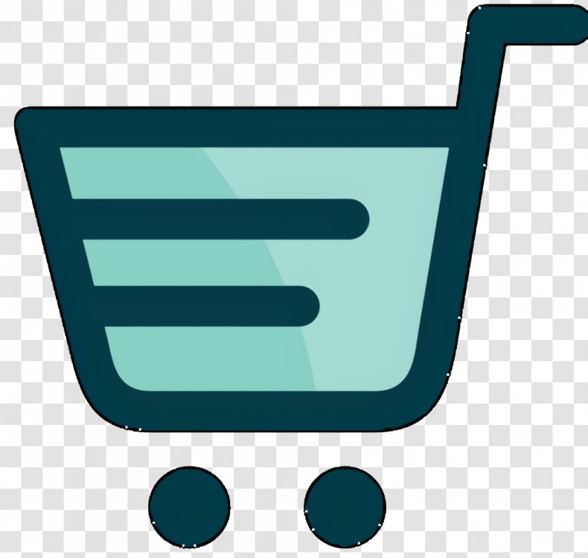 Shopping Cart Icon Background - Turquoise - Computer Vehicle Transparent PNG