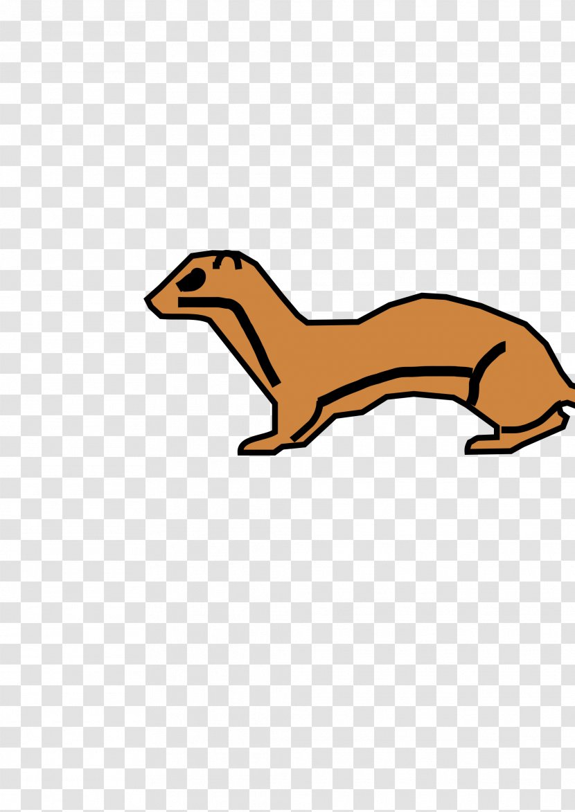Weasels Canidae Clip Art - Mustelids - Yellow Transparent PNG