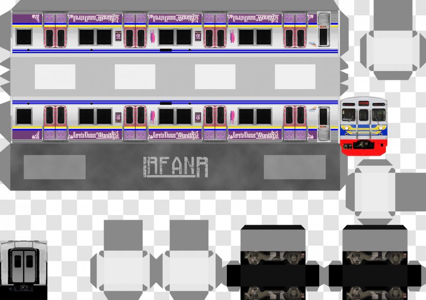 Kereta Commuter Indonesia Train Rail Transport Paper 203 Series - Electric Multiple Unit Transparent PNG