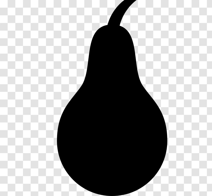 Pear Food Fruit Silhouette Clip Art - Pearshaped Transparent PNG