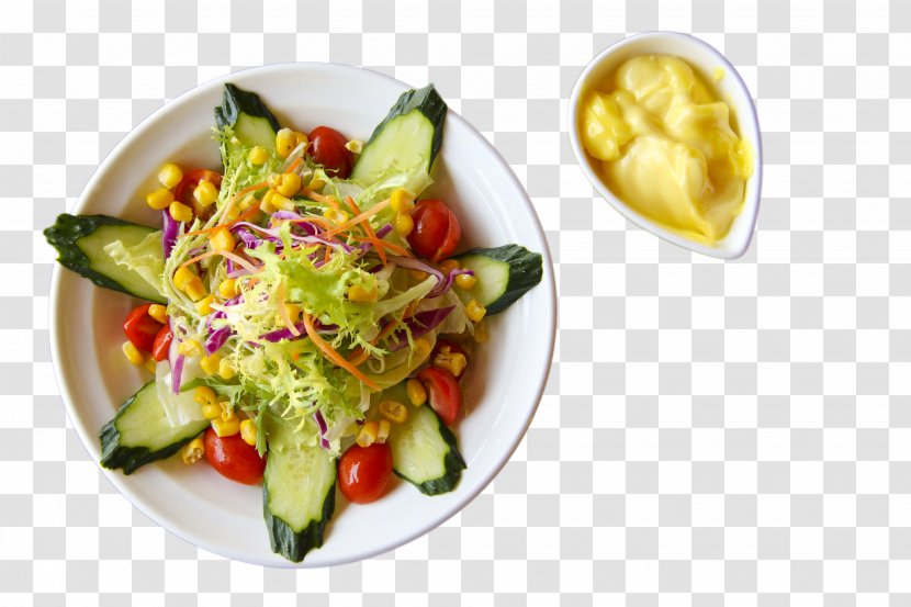 Vegetarian Cuisine Food Calorie Healthy Diet Meal - Vegetable Salad Transparent PNG