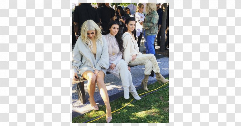 New York Fashion Week Kendall And Kylie Adidas Yeezy Model - Frame Transparent PNG