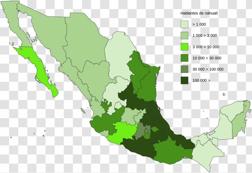 Indigenous Peoples Of Mexico Nahuatl Nahuas Wikipedia - Map Transparent PNG