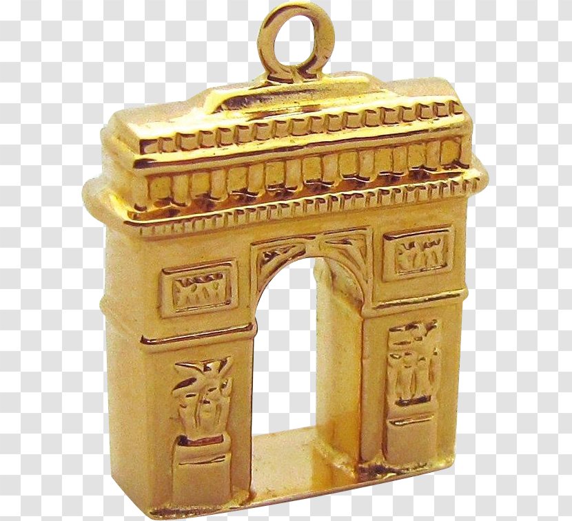 Arc De Triomphe Gold Ruby Lane Charms & Pendants Jewellery - Gemstone Transparent PNG