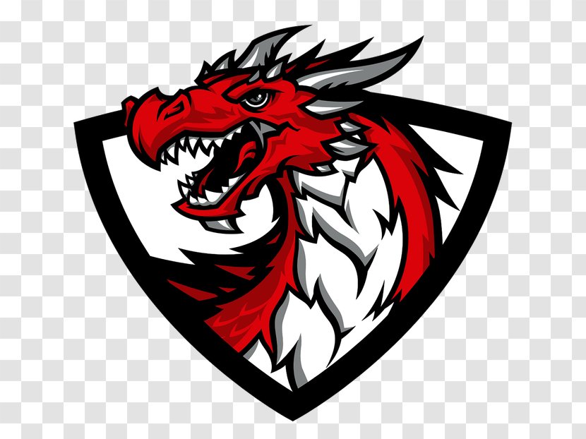 Swartz Creek High School National Secondary Academy Middle - Watercolor - Dragon Logo Transparent PNG