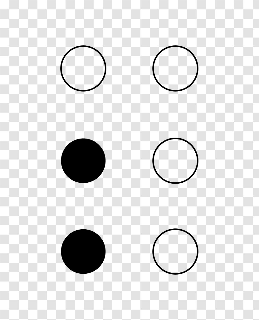 Semicolon Braille Full Stop Alphabet Comma - Wikimedia Commons Transparent PNG