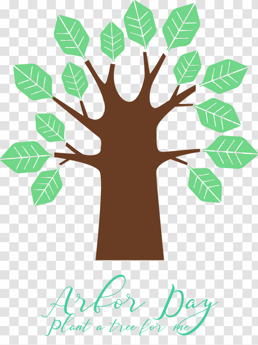Leaf Green Tree Hand Plant Transparent PNG