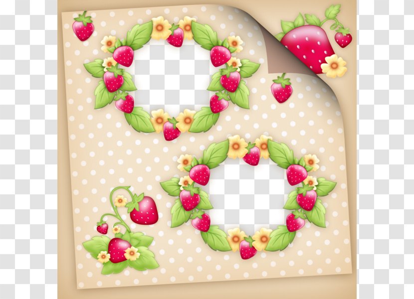 Strawberry Shortcake Aedmaasikas - Fragaria - Leaves The Ring Frame Transparent PNG