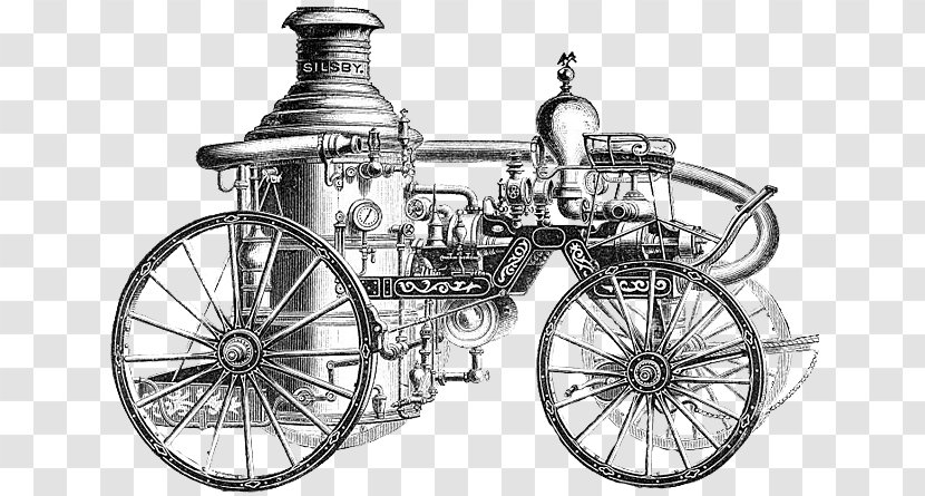 Steam Engine Pumper Fire - Steamboat Transparent PNG