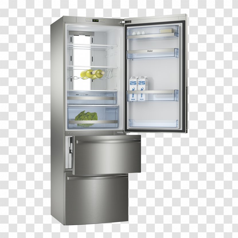 Refrigerator Haier Home Appliance Freezers Washing Machines - Kitchen - Fridge Transparent PNG