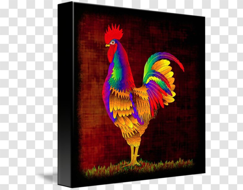Rooster Chicken Painting Fine Art Transparent PNG