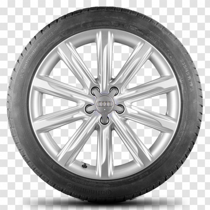 Hubcap Audi A7 Car Motor Vehicle Tires - Silhouette - Winter Tyres Transparent PNG