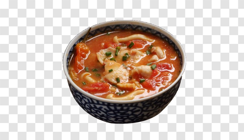 Shuizhu Gumbo Antipasto Canh Chua - Recipe - A Bowl Of Tomato Mushroom Meat Transparent PNG