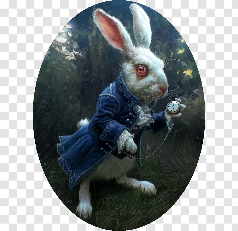 White Rabbit March Hare Alice's Adventures In Wonderland Knave Of Hearts - Bitcoin Transparent PNG