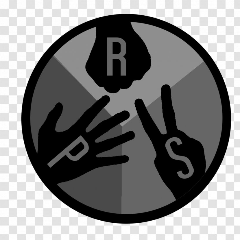 Rock–paper–scissors Steemit Logo - Black And White - Rock Paper Scissors Transparent PNG