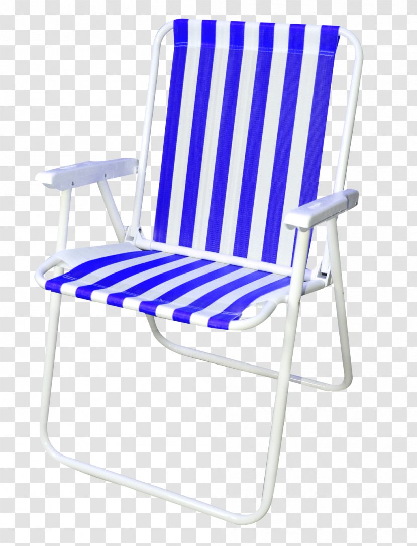 Folding Chair Beach Fauteuil Garden Furniture - Cobalt Blue Transparent PNG