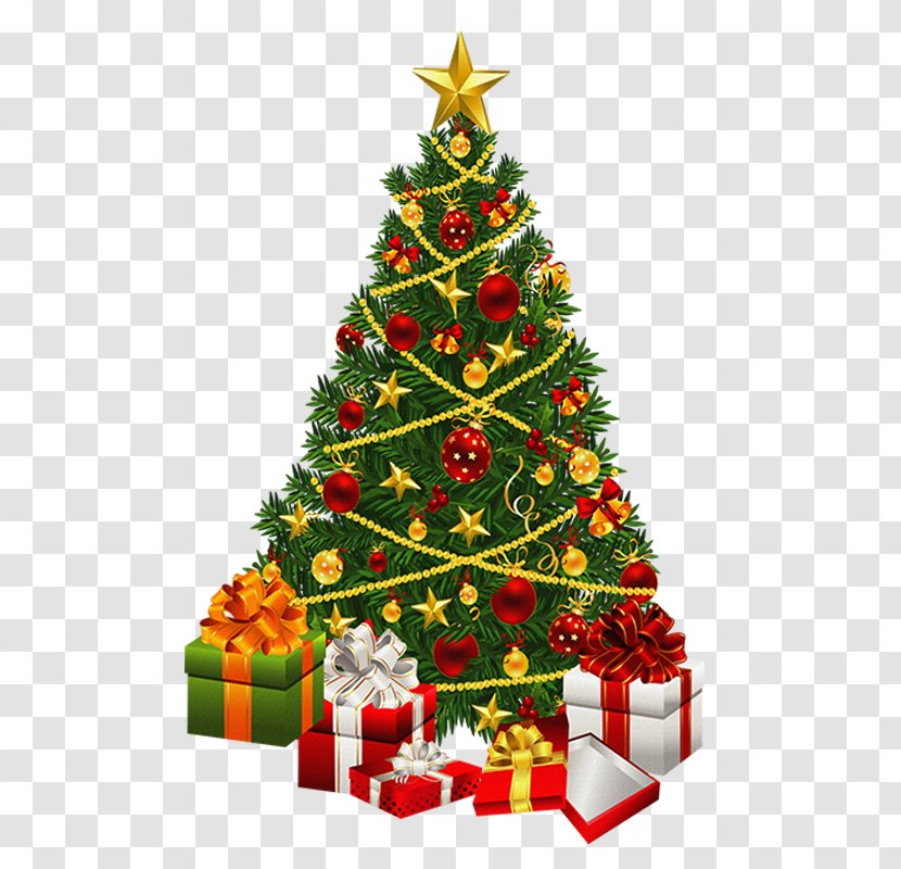 Santa Claus Christmas Tree Gift Transparent PNG