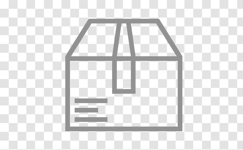 Customs - Black And White - Package Icon Transparent PNG