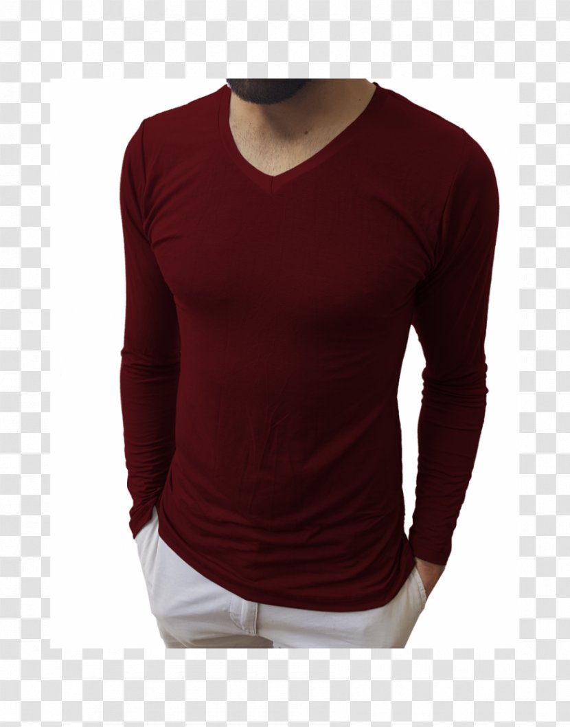 Sleeve Shoulder Maroon Product - Neck - M T-shirts Transparent PNG