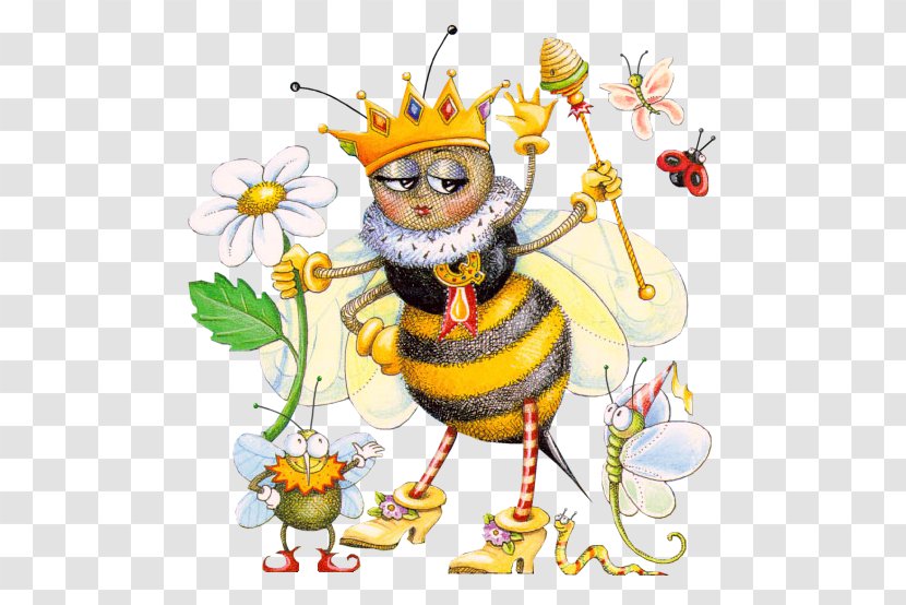 BeeHoney Honey Bee Beehive Cartoon - Art - Queen Transparent PNG