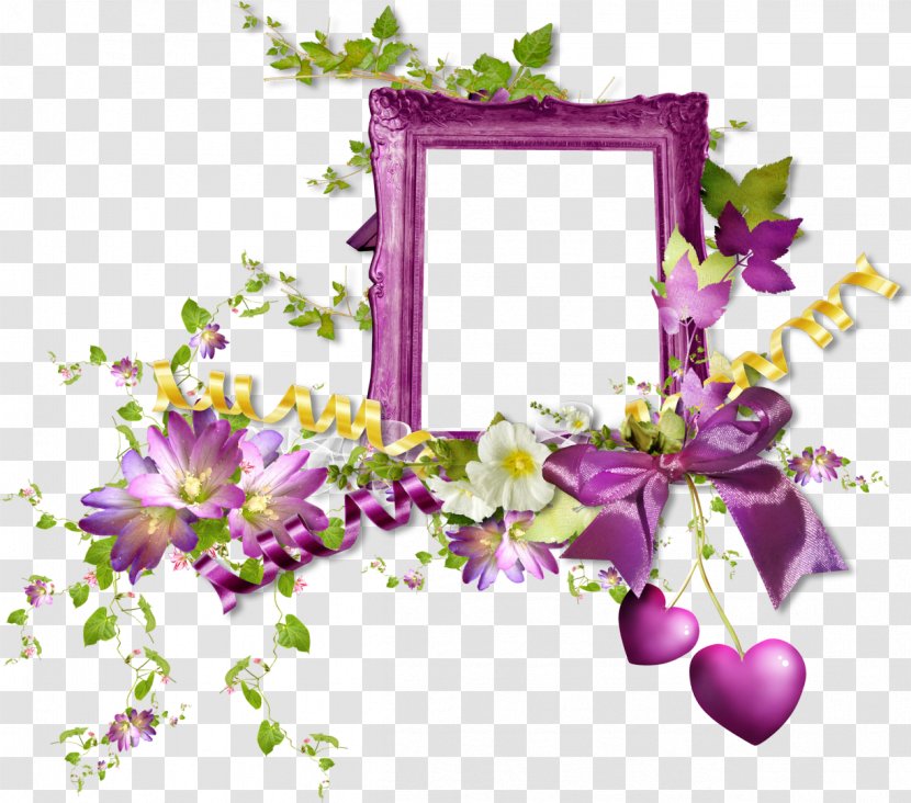 Picture Frames Cut Flowers Violet - Flower Arranging - Mary Transparent PNG