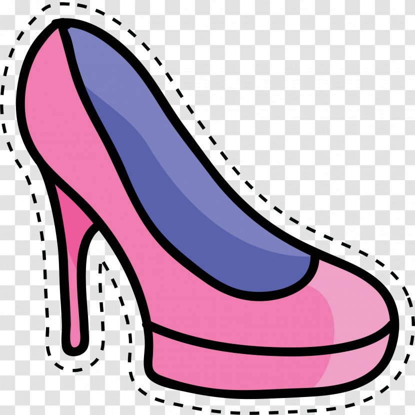 High-heeled Footwear Shoe Cartoon Clip Art - Pink - High Heels Transparent PNG