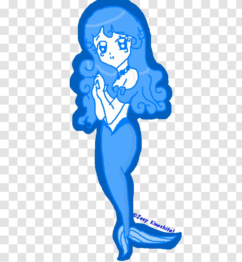 Clip Art Illustration Human Behavior Cartoon - Hand - Mermaid Blue Transparent PNG