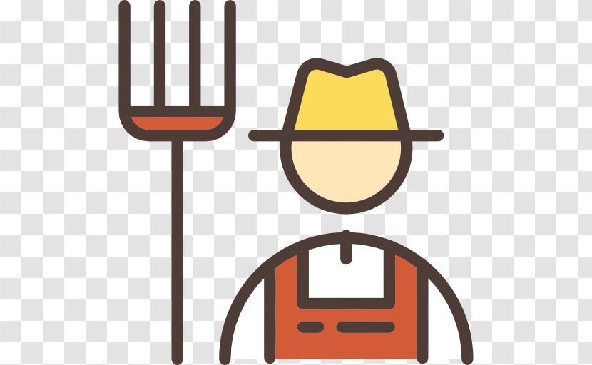 Agriculture Farmer Icon - Hand Fork Man Transparent PNG