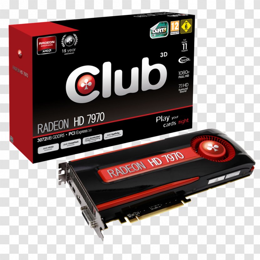 Graphics Cards & Video Adapters Radeon Club 3D Processing Unit ATI Technologies - Hd 7000 Series Transparent PNG