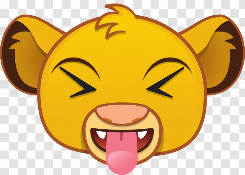 Simba Nala Emoji The Walt Disney Company Princess - Lion King Transparent PNG