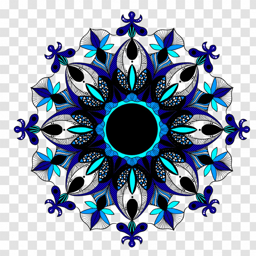 Cobalt Blue Pattern Ornament Plant Symmetry Transparent PNG